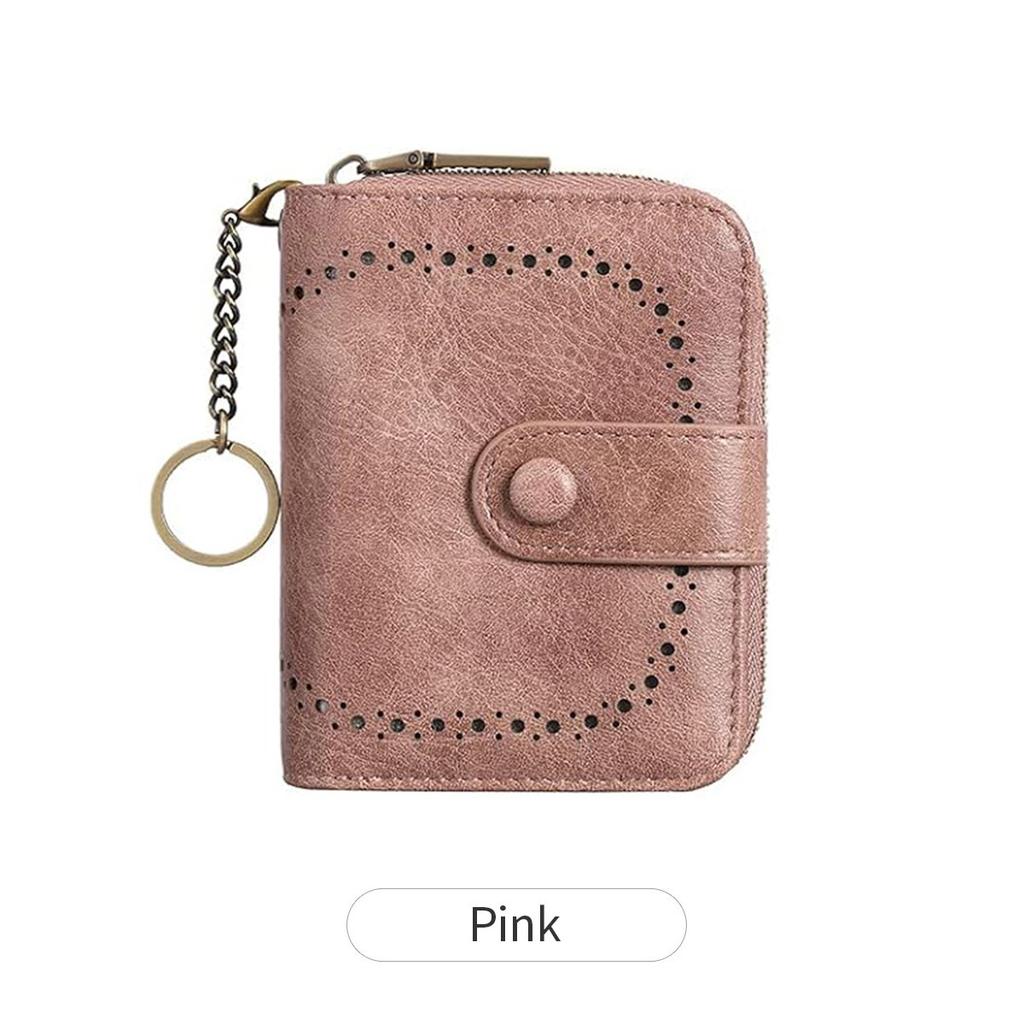 New Anti-theft Brush Women's Wallet Hollow Short Organ Card Bag Retro Large-capacity Wallet