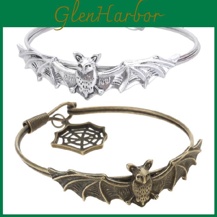 Alloy Festival Bracelet Bat Stylish Bangle Halloween Accessory Fashionable Wristband For Party And Festival Outfits