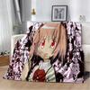 Cartoon Puella Magi Madoka Magica Blanket Soft Throw Blanket for Home Bedroom Bed Sofa Picnic Travel Office Kids