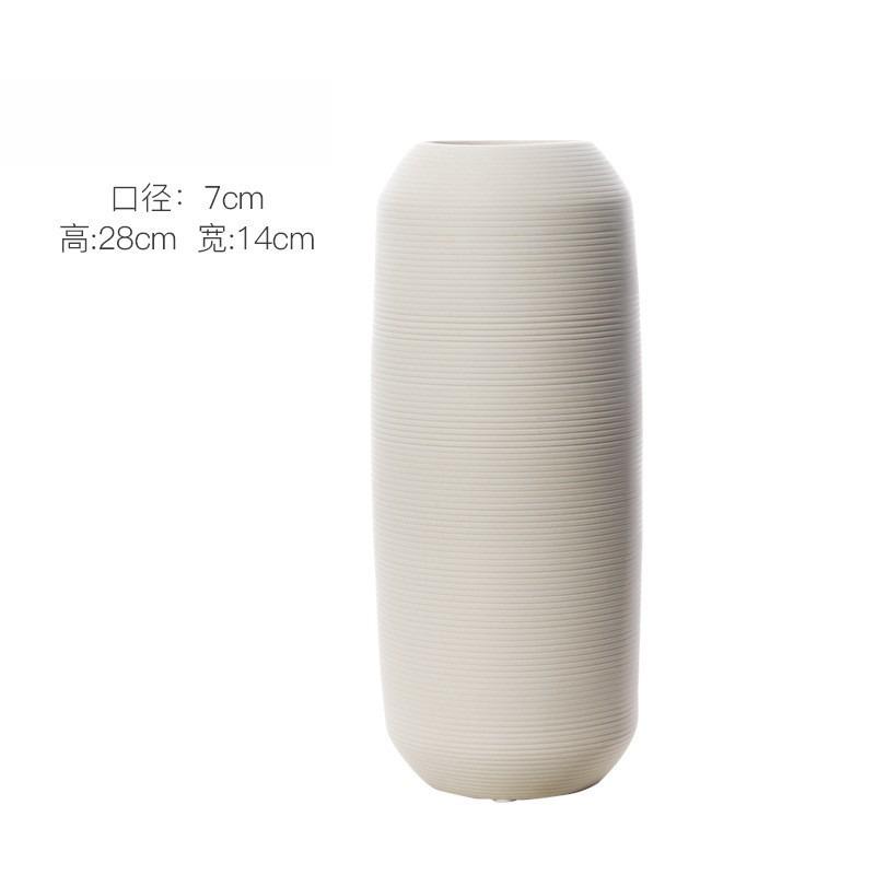 Minimalist Handmade Art Zen Vase Ceramic Decoration Living Room Model Home Decoration Black and White Art Vase Hand Drawing