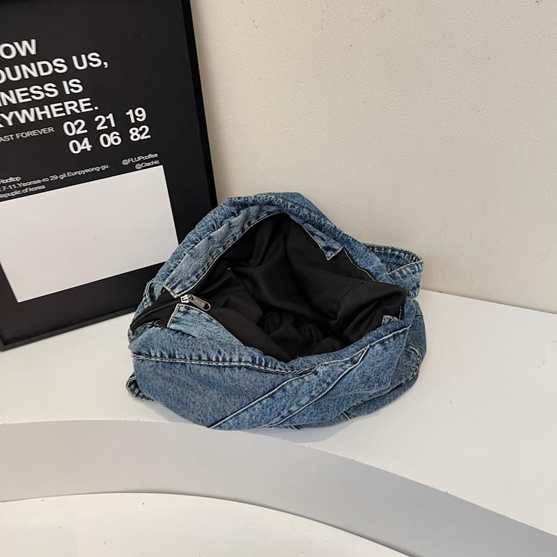 Commuter Denim Bag Women's Tote Bag Large Capacity Shoulder Bag