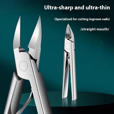 1pcs Thick Nail Professional Nail Clipper With Stainless Steel Body For Nail Care And Removing Ingrown Nails