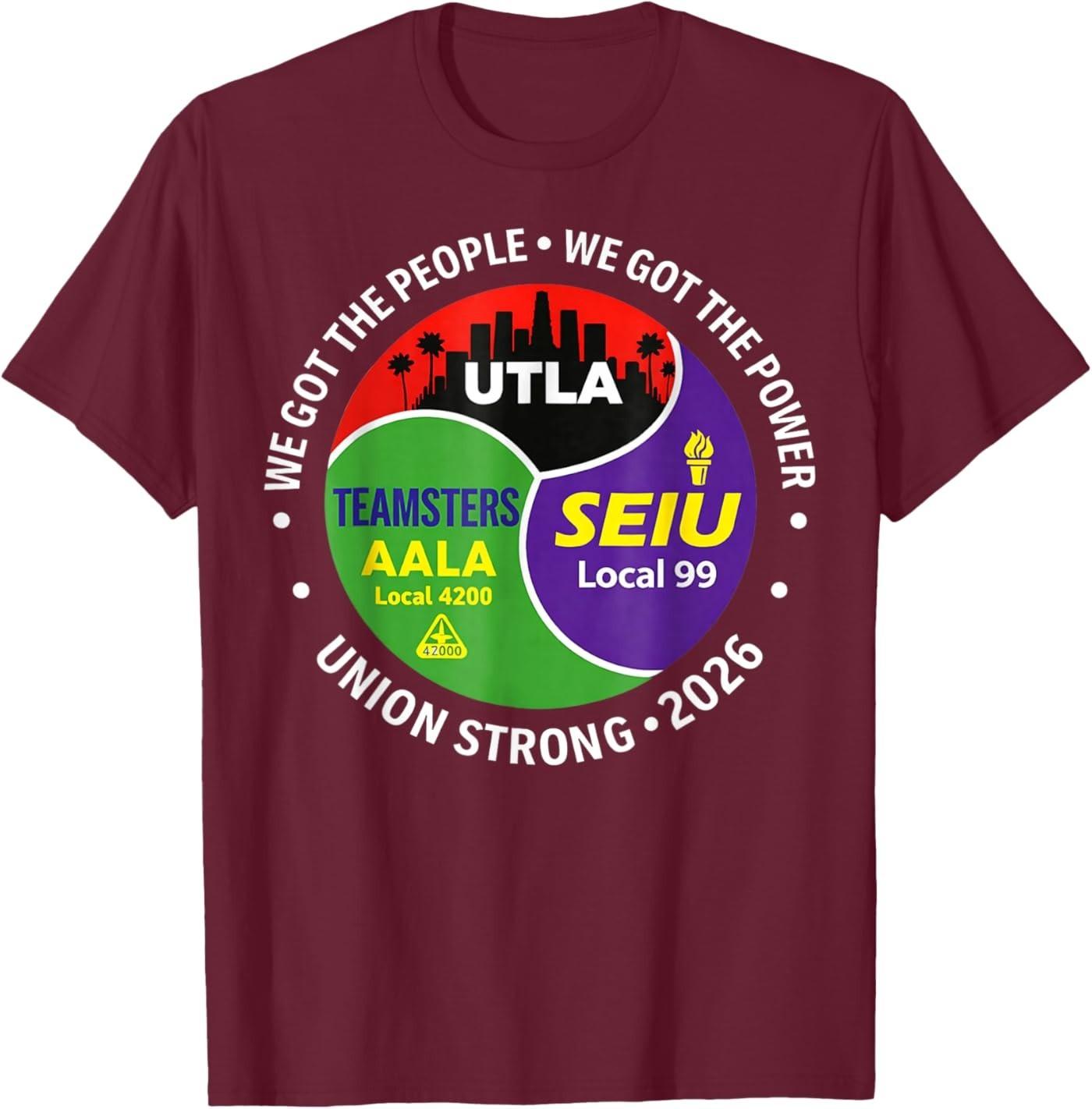 Labor Movement UTLA SEIU AALA We Got The People Womens Mens T-Shirt S разноцветный