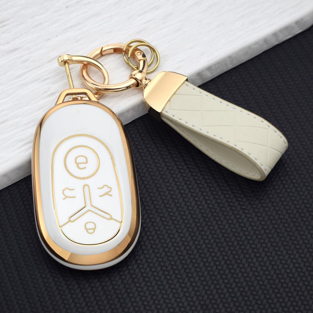 High-Quality TPU Key Shell Protector Cover For Geely Star Wish Exploration 06 Youth Dream 2024 Keyring Holder Auto Accessories