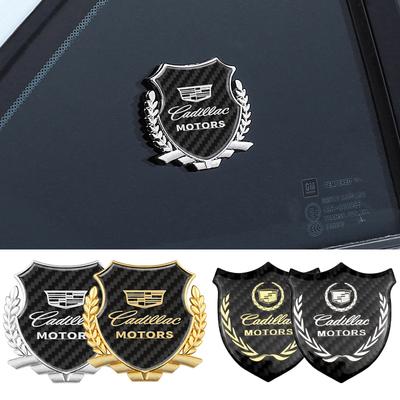 Carbon Fiber Badge for Escalade CTS ATS SRX Deville BLS XT4 XT5 XT6 STS XTS SLR XLR CT4 CT5 CT6 Car Side Window Emblem