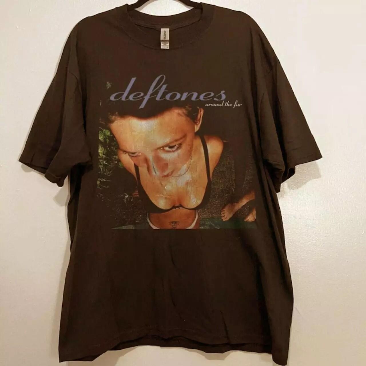New Deftones Around The Fir Brown Unisex Heavy Cotton Tshirt For Men Women XL