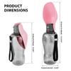 800ml Dog Water Bottle Large Capacity Portable Dog Drinking Bottle with Foldable Bowl Leakproof Pet Travel Bottle Pet Supplies