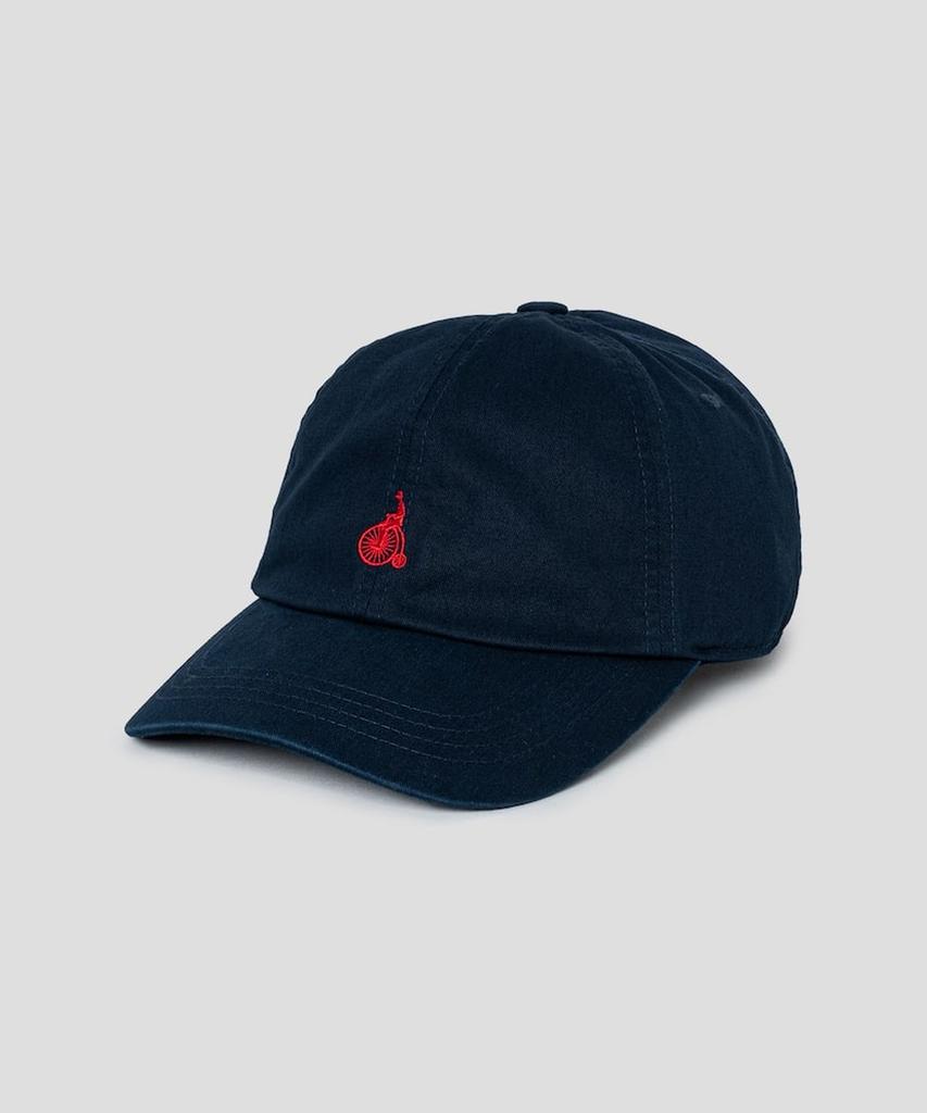 Binpolaegseseoli Cotton Twill Logo Washed Ball Cap - Navy
