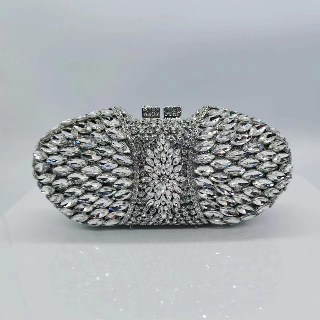 Rhinestone Evening Bag Yellow/Pink /Green Diamond Wedding Purses Bridal Prom Clutches Luxury Women Crystal Clutch Handbags
