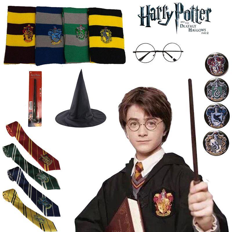 Harry Costume Potter Hogwarts Adult Child Robe Cape Vest Halloween Party Cosplay