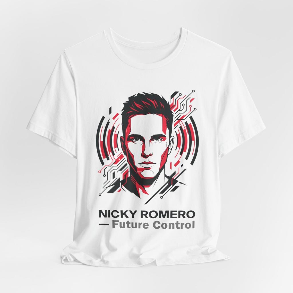 Nicky Romero Portrait Unisex Tshirt Future Control Electronic Music Art