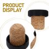 10pcs Bottle Stopper Cork Stoppers Corks Cap Saver Wooden Bottles Sealing Plug Reusable sealer Beverage Topper Accessories 5
