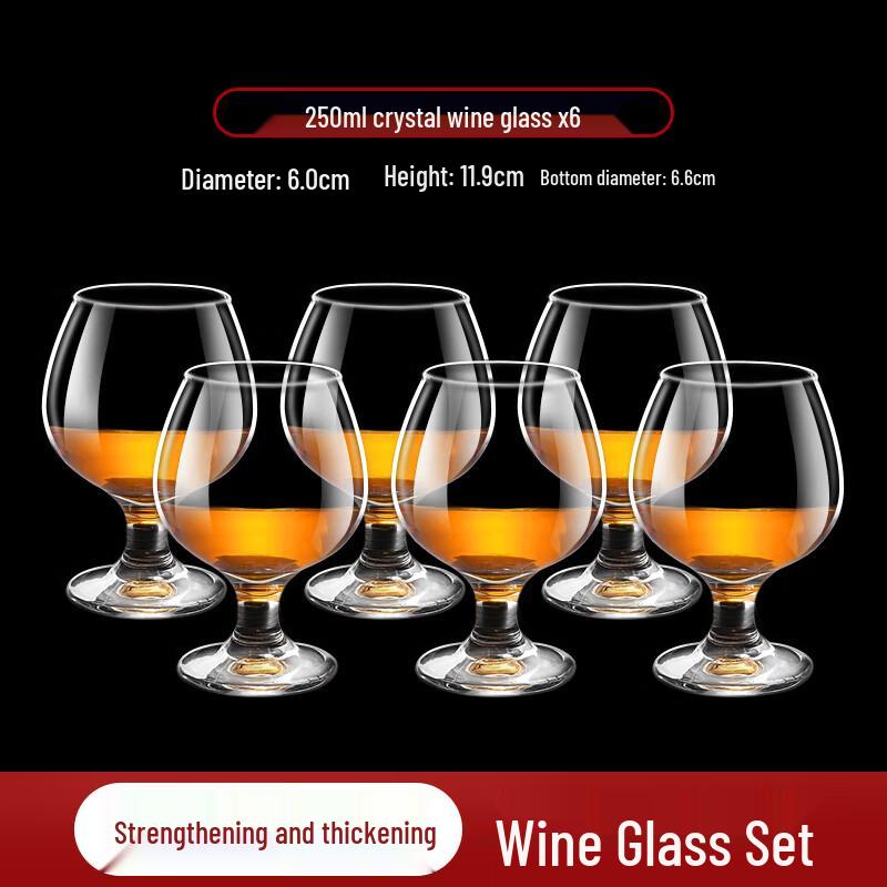 Qianxing Crystal Glass Wine and Liquor Cup Set