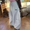 Oversized Cargo Parachute Pants Women Japanese Style  Wide Leg Joggers Hippie Baggy Vintage Sweatpants Trousers