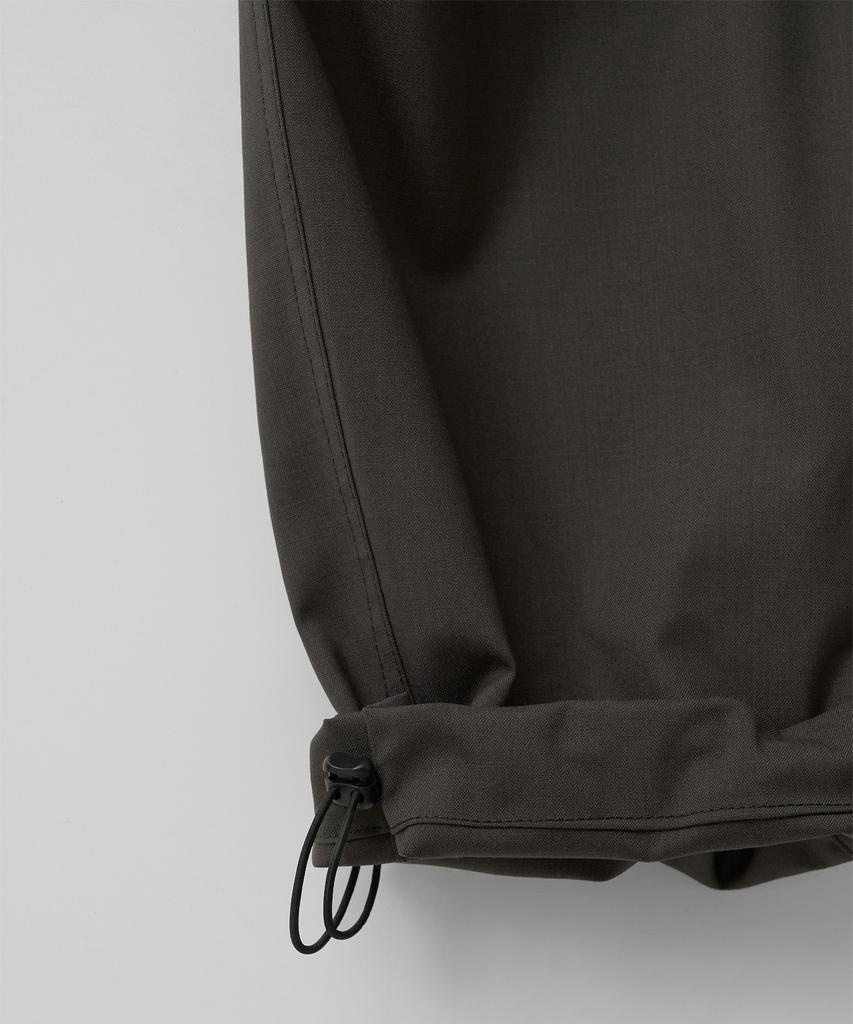 ANOTHER OFFICE Tropical-Wool Utility Pants (Dark Oak)