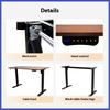 Whole Piece Electric Standing Desk- Height Adjustable Stand up Desk, Sit to Stand Desk with Wheels for Home Office & Computer Wo