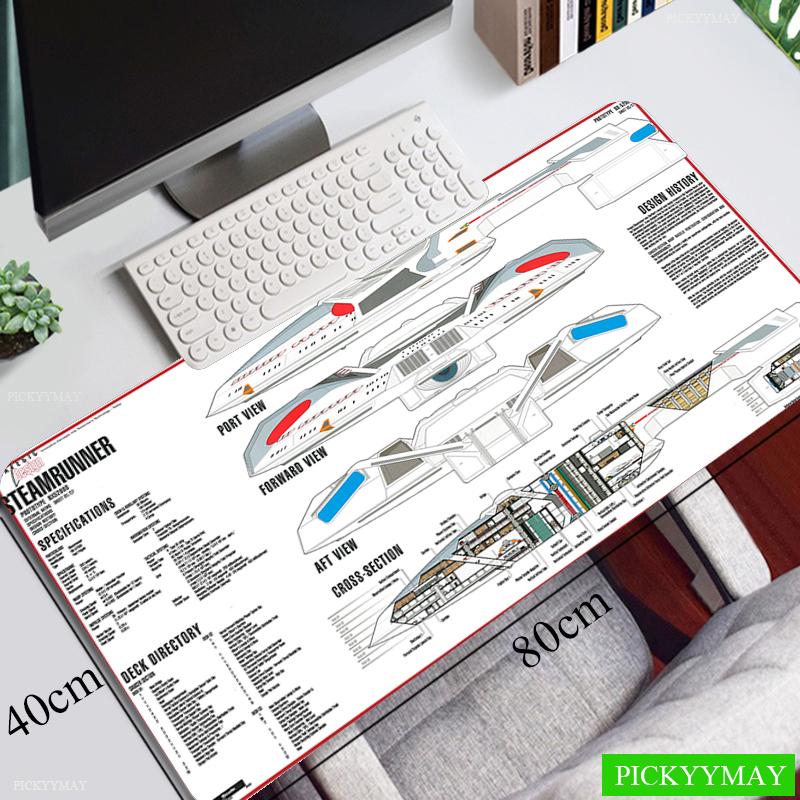 Spacecraft Mouse Pad Gamer Mousepads Big Gaming Mousepad XXL Mouse Mat Large Keyboard Mat Desk Pad For Computer Laptop