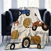 LKW-Decke Traktor Flanell-Kuscheldecke Super Weich Warm Gemütlich Plüsch Polyester Decke Geschenke für Mädchen Jungen Kinderzimmer Dekoration