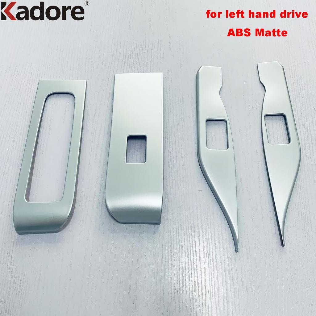 For Toyota Alphard Vellfire 2024 2025 2026 Black Car Inner Door Window Lift Switch Button Panel Cover Trim Interior Accessories