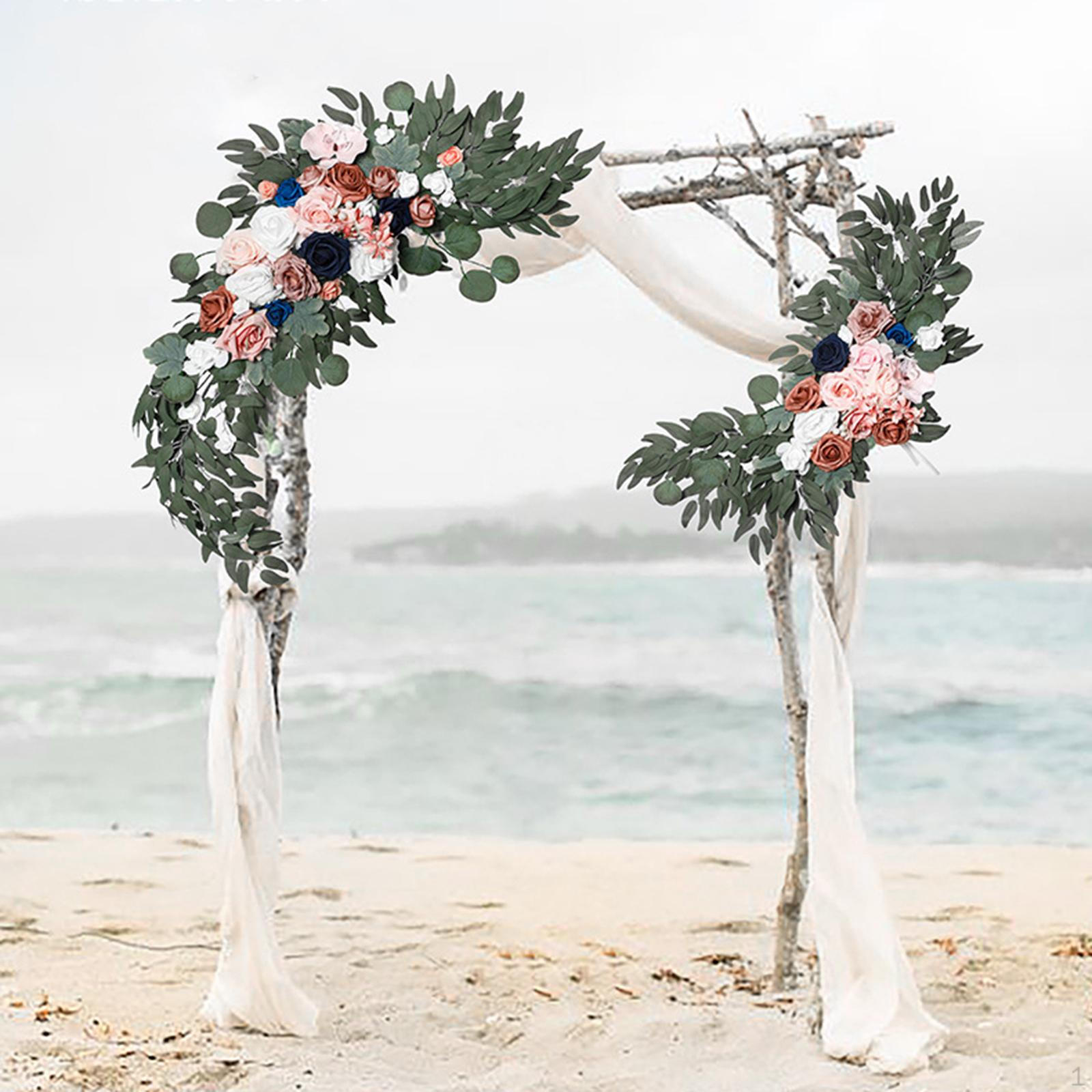 

Свадебная арка, шифоновая драпировка, драпировка в виде беседки, многоразовая модная занавеска для фона для церемонии White