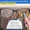 Enhon 8 Pcs Replacement Pads Compatible with Peeps CarbonKlean Eyeglass Cleaner, Replacement Cleaning Pads for Fingerprint Removal, Lens Cleaner for