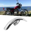 56cm Long Stainless Steel Motorcycle Front Wheel Fender Replacement for Suzuki GN 125 Motorcycle Easy-to-use (Silver Chrome)