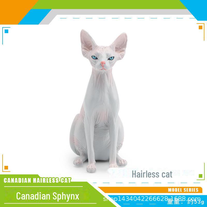 Seashell Cat Figurine: Realistic Kitten Toy Model