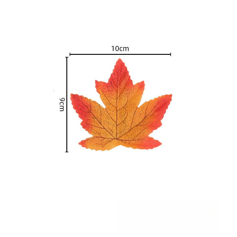 50 Pcs Fall Artificial Maple Leaves for Thanksgiving,Weddings Decorations,Festival Events