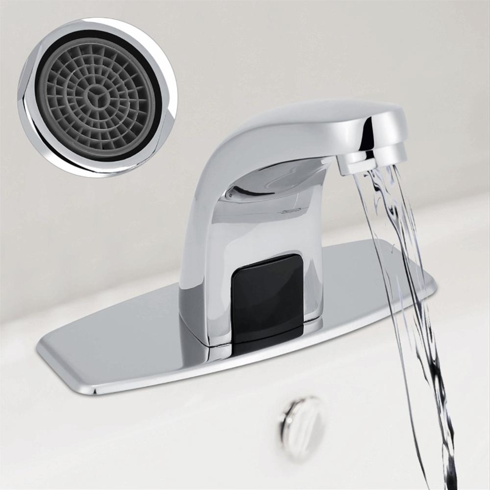Battery Operated Infrared Faucet PVD Plating Automatic  Faucet  Bathroom Sink