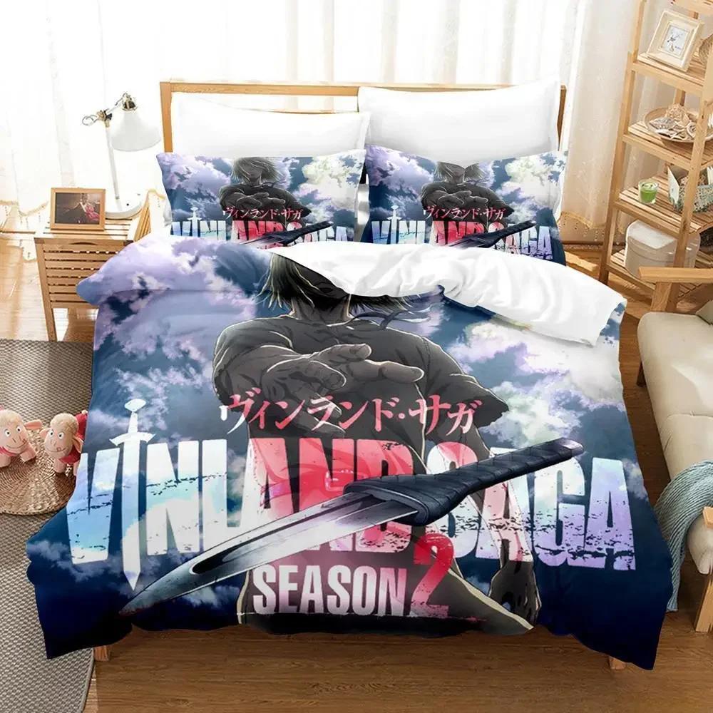 3D Print Anime Vinland Saga Beddengoed Set Eenpersoons Twin Volledig Queen King Maat Bed Set Volwassene Kind Slaapkamer Dekbedovertrek Sets Hometextiel