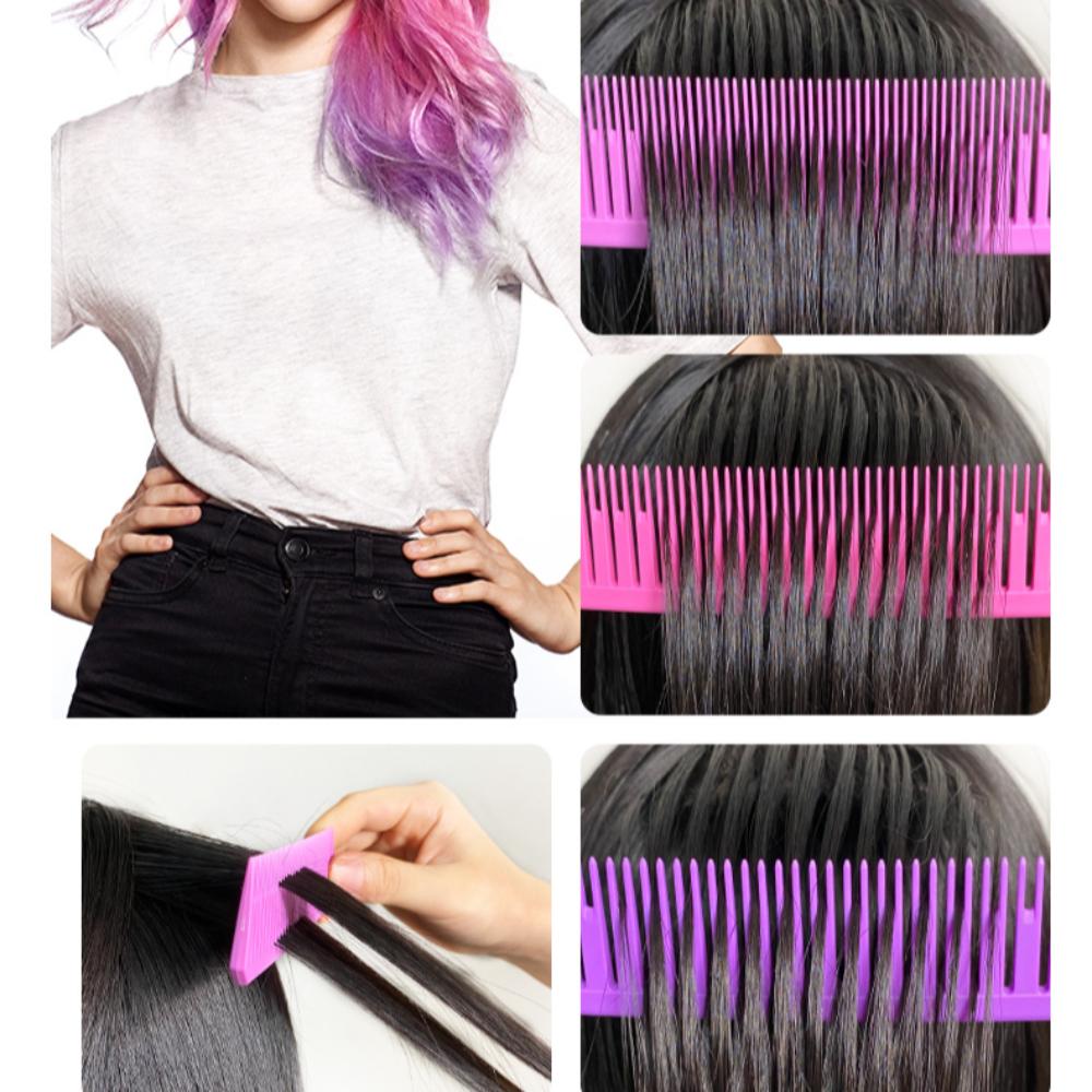 3pcs Highlighting Tailed Comb Set Weaving Hair Styling Combs Coloring Dyeing Comb
