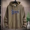 BFCCQB Men's Fashion Long Sleeve Casual Solid Color Print Autumn Winter Hoodie
