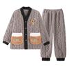 Boys Warm Coral Fleece Pajamas Set Long Sleeve Thickened Home Wear Kids Ages 8 Winter Sleepwear