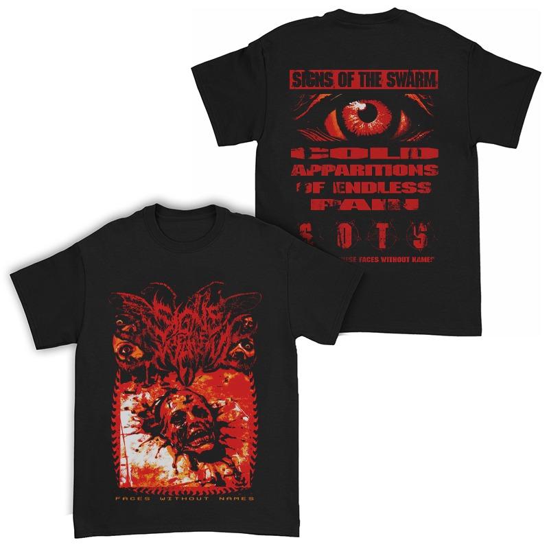 Pop SIGNS OF THE SWARM Band s Deathcore Dark American-style Men s Polyester T-shirt Short Sleeves S