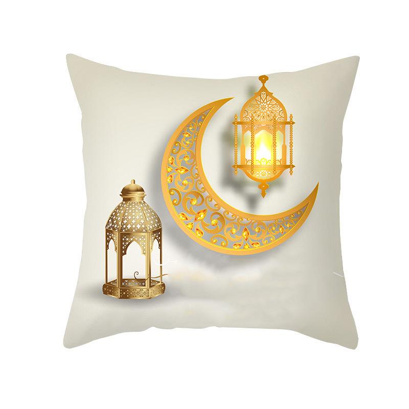 Golden Moon Series Throw Pillow Covers With Digital Printing Of Short Plush Fabric Car-Shaped Sofa Cushion For Office Home Decor