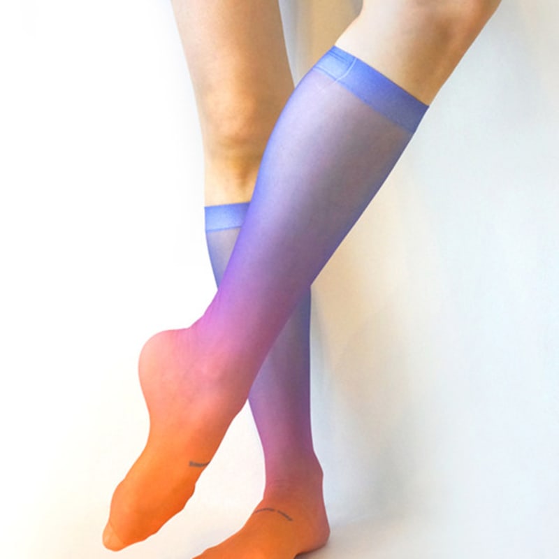 Romantic tiger Peaches & Cream knee stockings