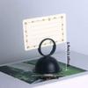 WTEMPO Metal Circular Business Place Card Holders License Plate Holders Sticky Note Holders Photo Holders Message Holders Desktop Number Holder Stands