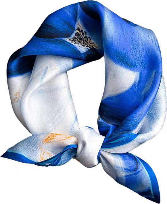 Fashion 100% Real Silk Scarf Women Square Shawls Wraps for Ladies Foulard Scarves Pashmina Female Hijab Bandana bufanda Kerchief