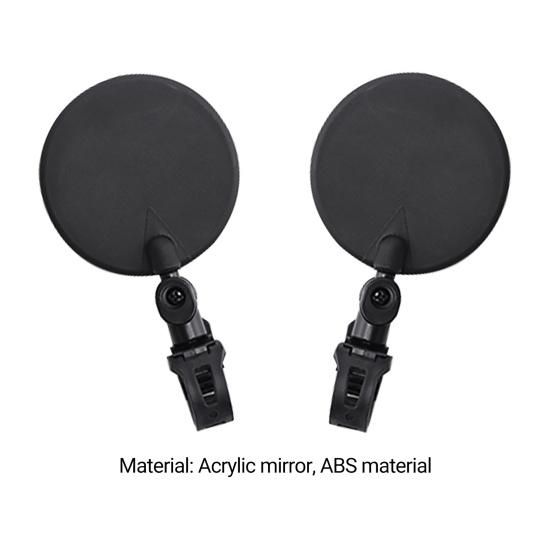 Bike Rearview Mirror Foldable 360 Degree Rotation Convex Acrylic High Strength Handlebar Mirror