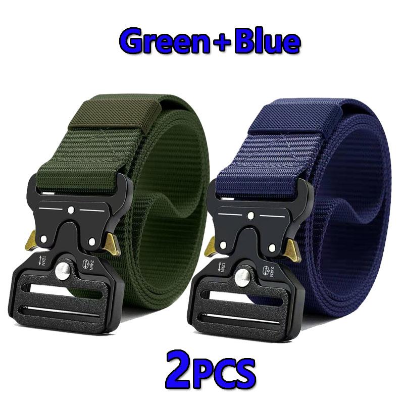 Best Men's Tactical Belt Versatile Outdoor Hunting Canvas Belt Golf Combat Survival High Quality Canvas Nylon Sport Belt for Man