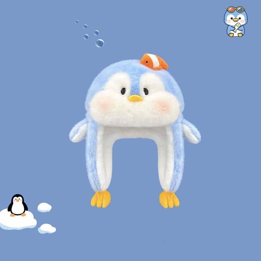 Pinguin Winter Plüschmütze Cartoon Hamburger Ohrenschützer Kappe Skifahren Bär Lei Feng Hut Herbst