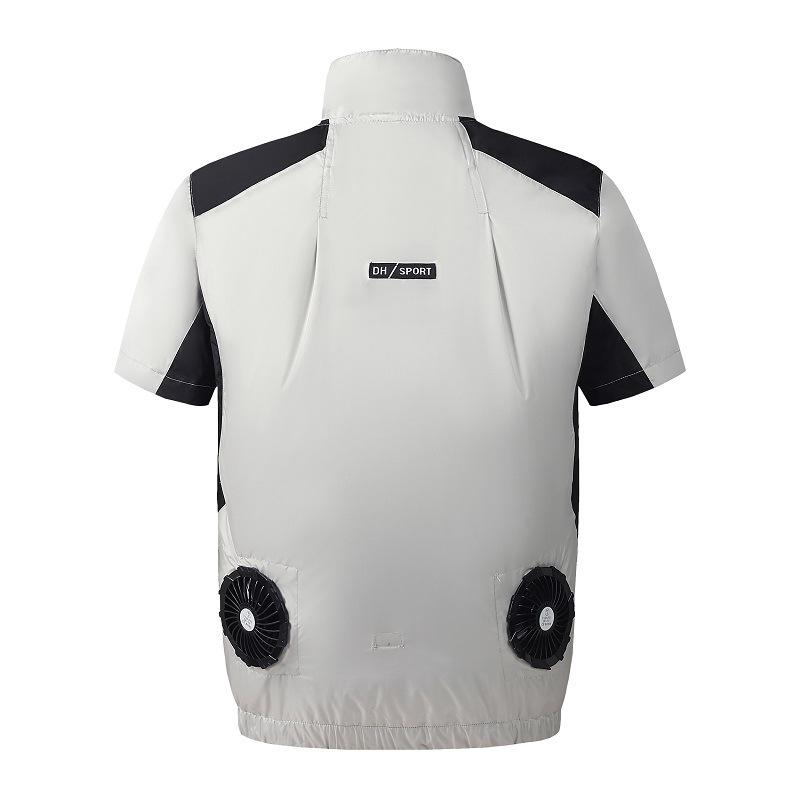 Summer Cooling Suit: High-Tech Fan Vest and Camouflage Fishing Vest for Men
