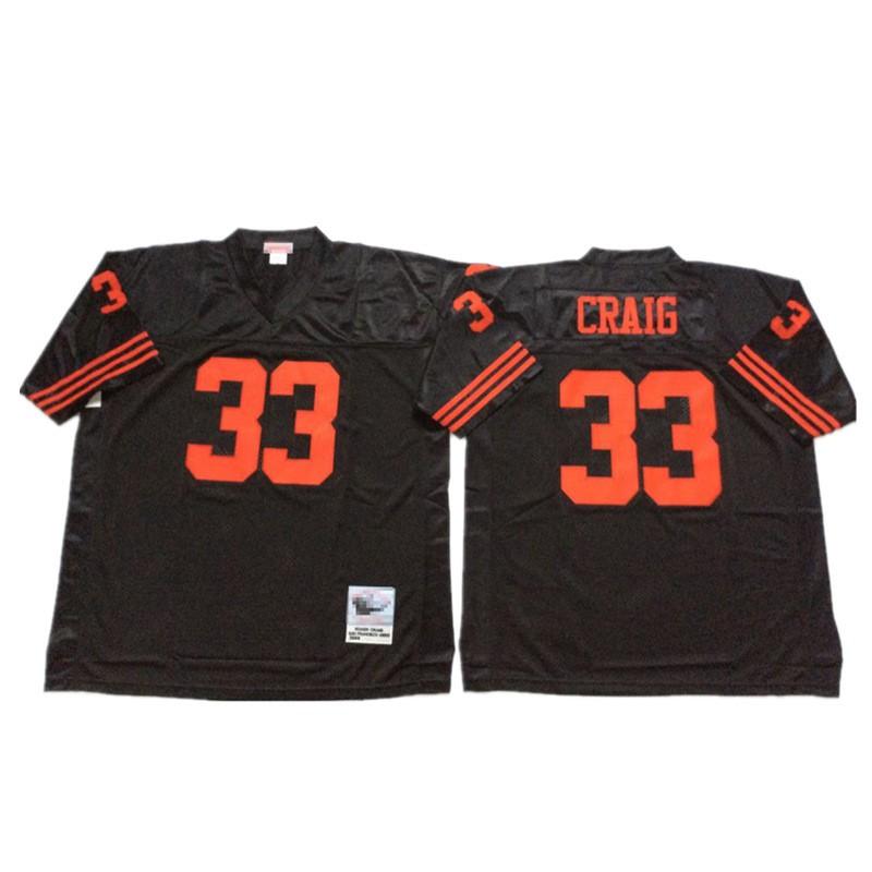 San Francisco 49ers Retro Football Jersey Mens Cotton Blend Training Uniform American Practice Fan Wear