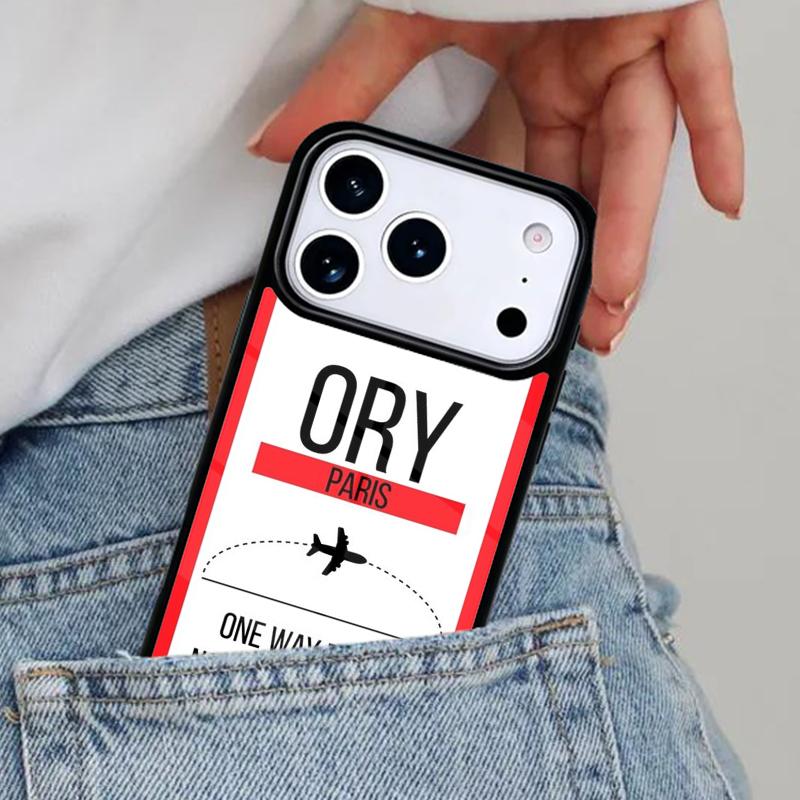 Ins Travel Label Country Customer Phone Case for iPhone 16e 15 14 13 12 17 Pro Max Plus Air 17pro Cover Coque