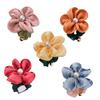 Fashionable Flower Design Hair Band With Pearls Floral Scrunchies Fashion Hair Accessories For Enhancing Any Outfit