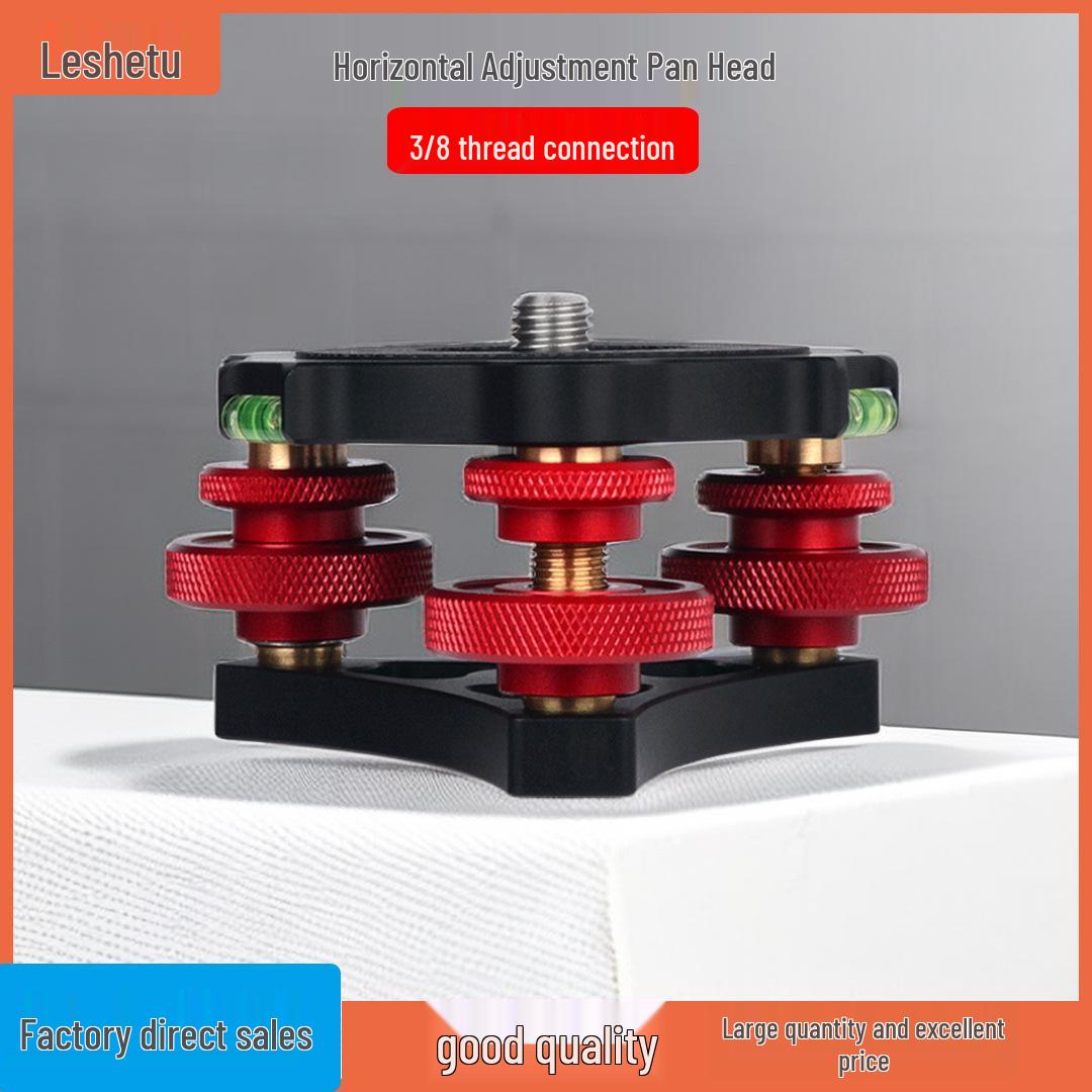 Leshetu 1/4 Screw Metal Base Tripod Leveling Ball Head Adjuster for Photography Accessories PL-64-231028