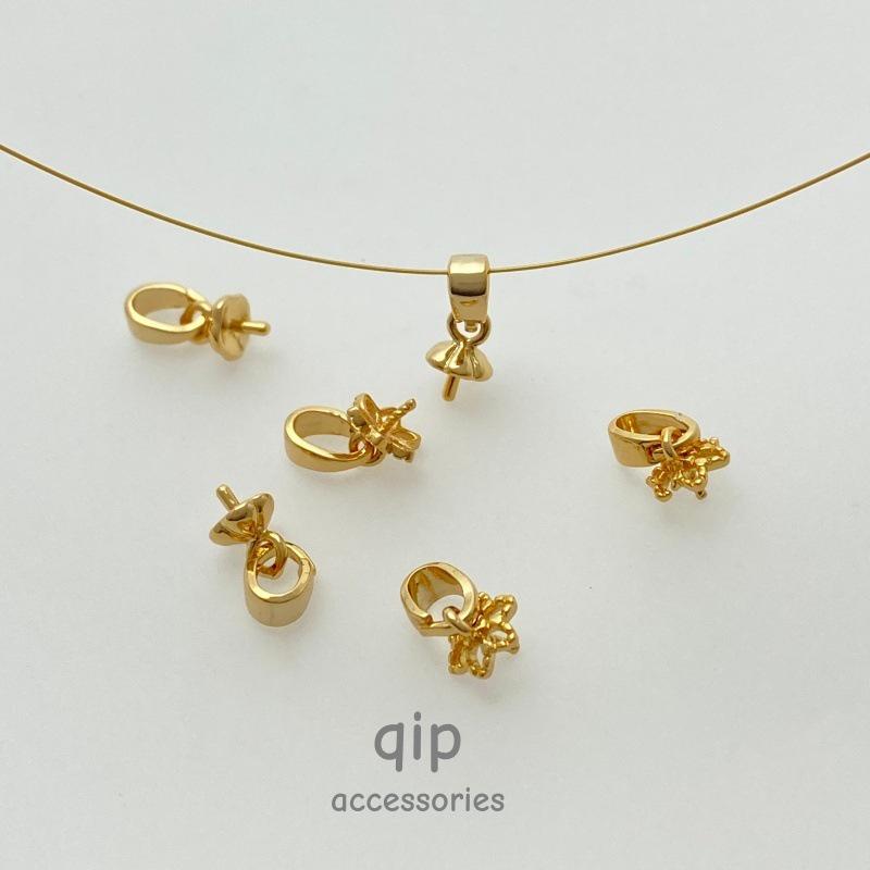 Accessori per gioielli fai da te: Fibbia a Seme Portafiore, Testa Ciondolo Colla, Chiusura Universale per Collana di Perle