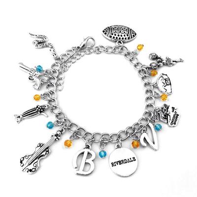 1 db Riverdale medálos karkötő charm Kézzel készített ihletésű női karkötő Bangle Csuklópánt
