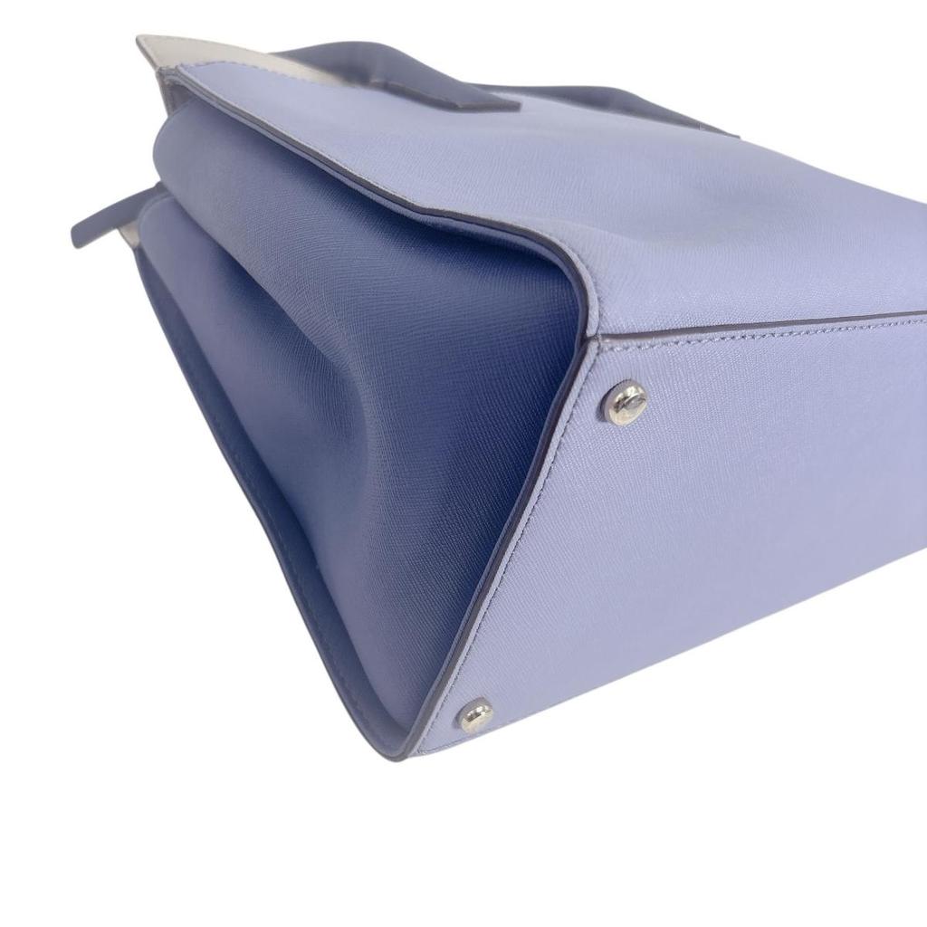 Kate Spade 2WAY bag Handbag Synthetic leather Blue x Ivory Women Used