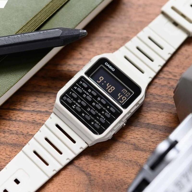 Casio Youth Series Digital Calculator Retro Multifunction Waterproof Quartz Movement Resin Strap Watch Women watches Black CA-53WF-8B
